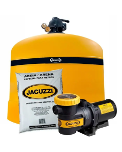 FILTRO JACUZZI 56FC C/ BOMBA 5,00 CV TRIF + PRE FILTRO + AREIA